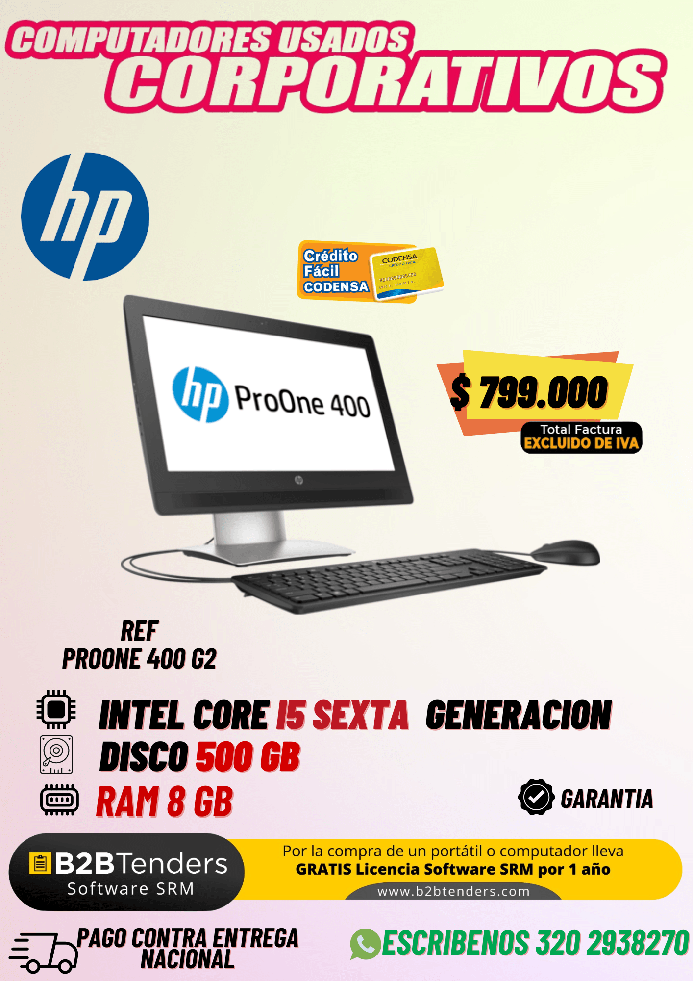 Computador HP ProOne 400 G2